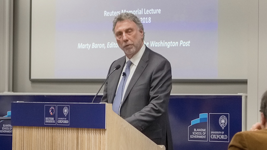 Marty Baron delivers the annual Reuters Institute Memorial Lecture