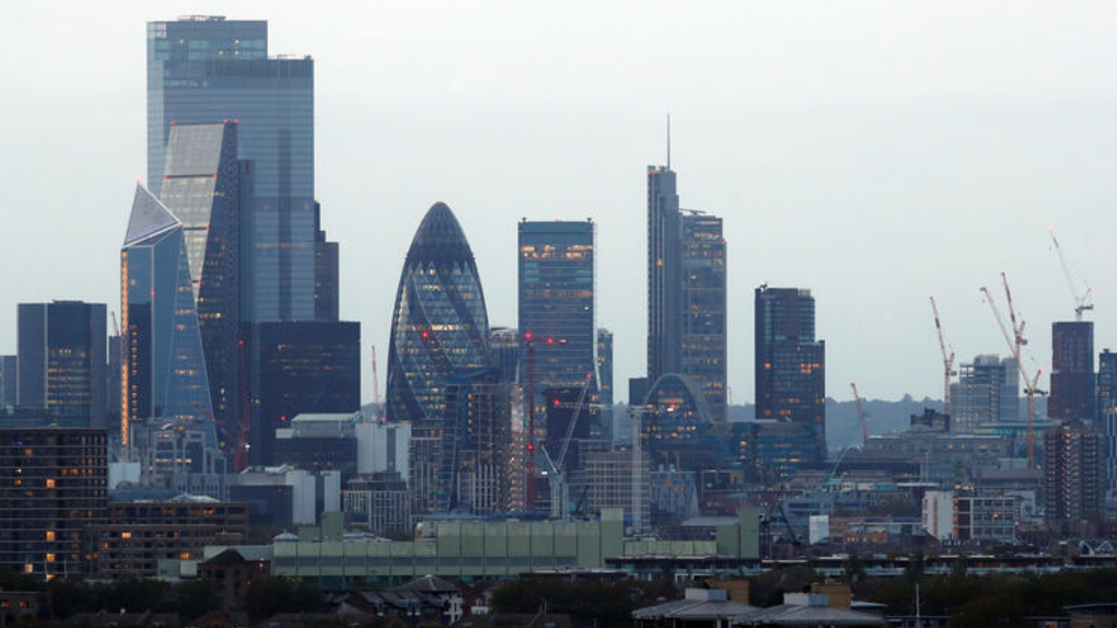 A view of the London skyline, Britain, October 14, 2020. REUTERS/Matthew Childs