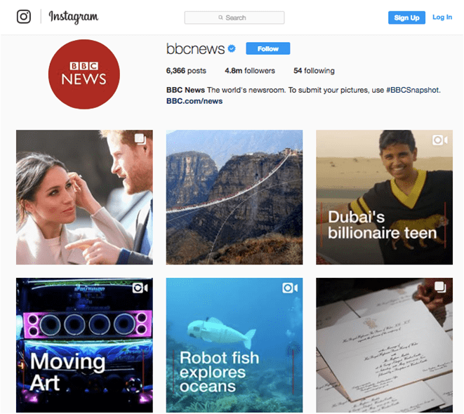BBC Refocus on Instagram