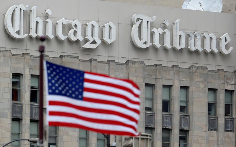 The Chicago Tribune building is seen in Chicago, Illinois, United States, May 16, 2016. REUTERS/Jim Young