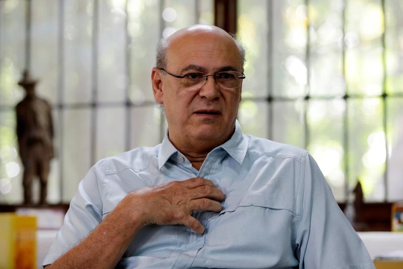 Journalist Carlos F. Chamorro, speaks during an interview with Reuters in 2018. REUTERS/Oswaldo Rivas