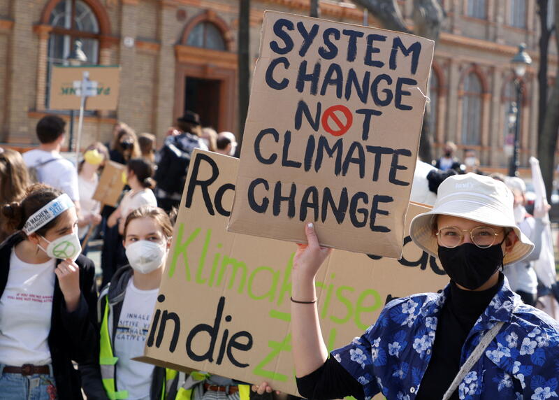 Fridays for Future activists protest, in Vienna