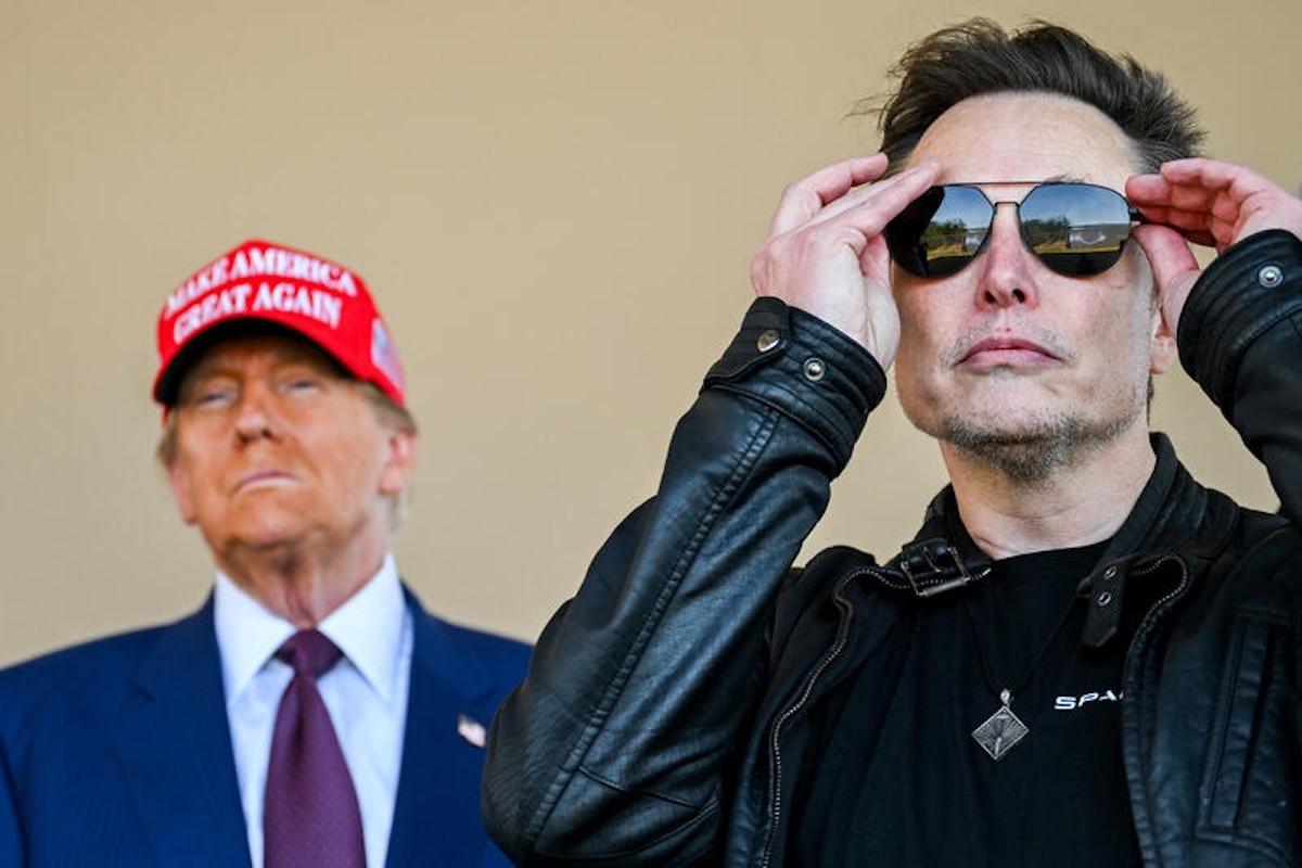 U.S. President-elect Donald Trump and Elon Musk watch the launch of the sixth test flight of the SpaceX Starship rocket in Brownsville, Texas, U.S., November 19, 2024. Brandon Bell/Pool via REUTERS