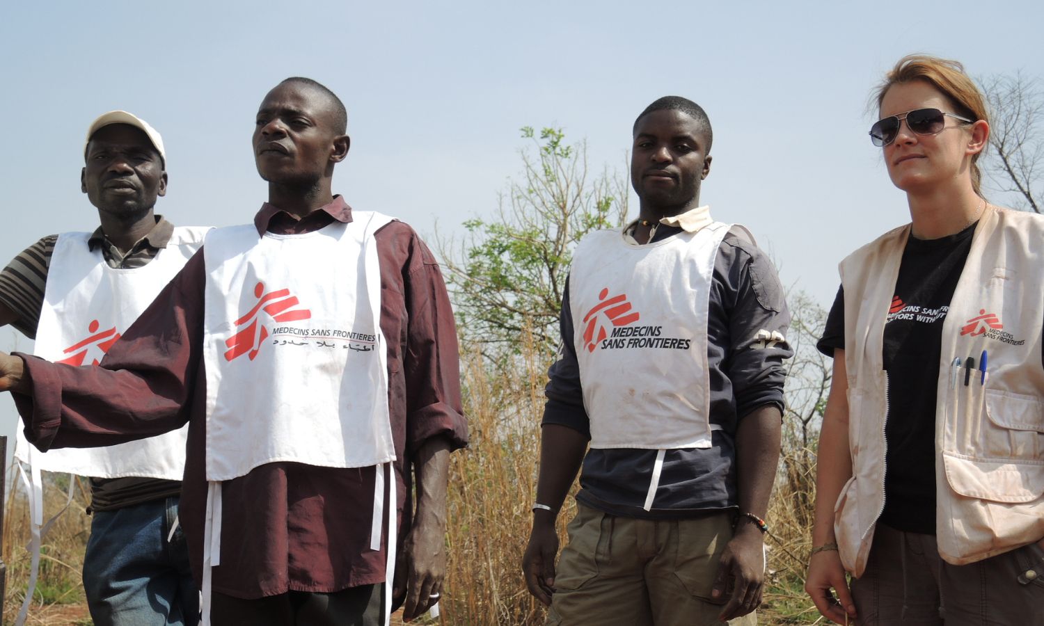 Roberts in the field during one of her trips as Executive Director of MSF UK. | Credit: Courtesy of MSF UK. 