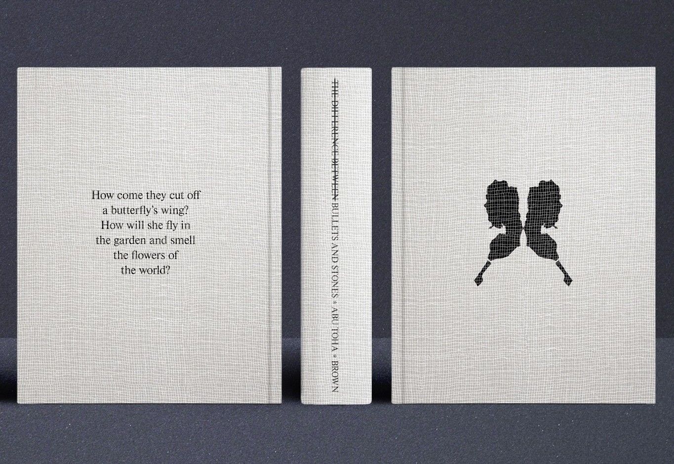 The back cover, spine and front cover of 'The Difference Between Bullets and Stones'