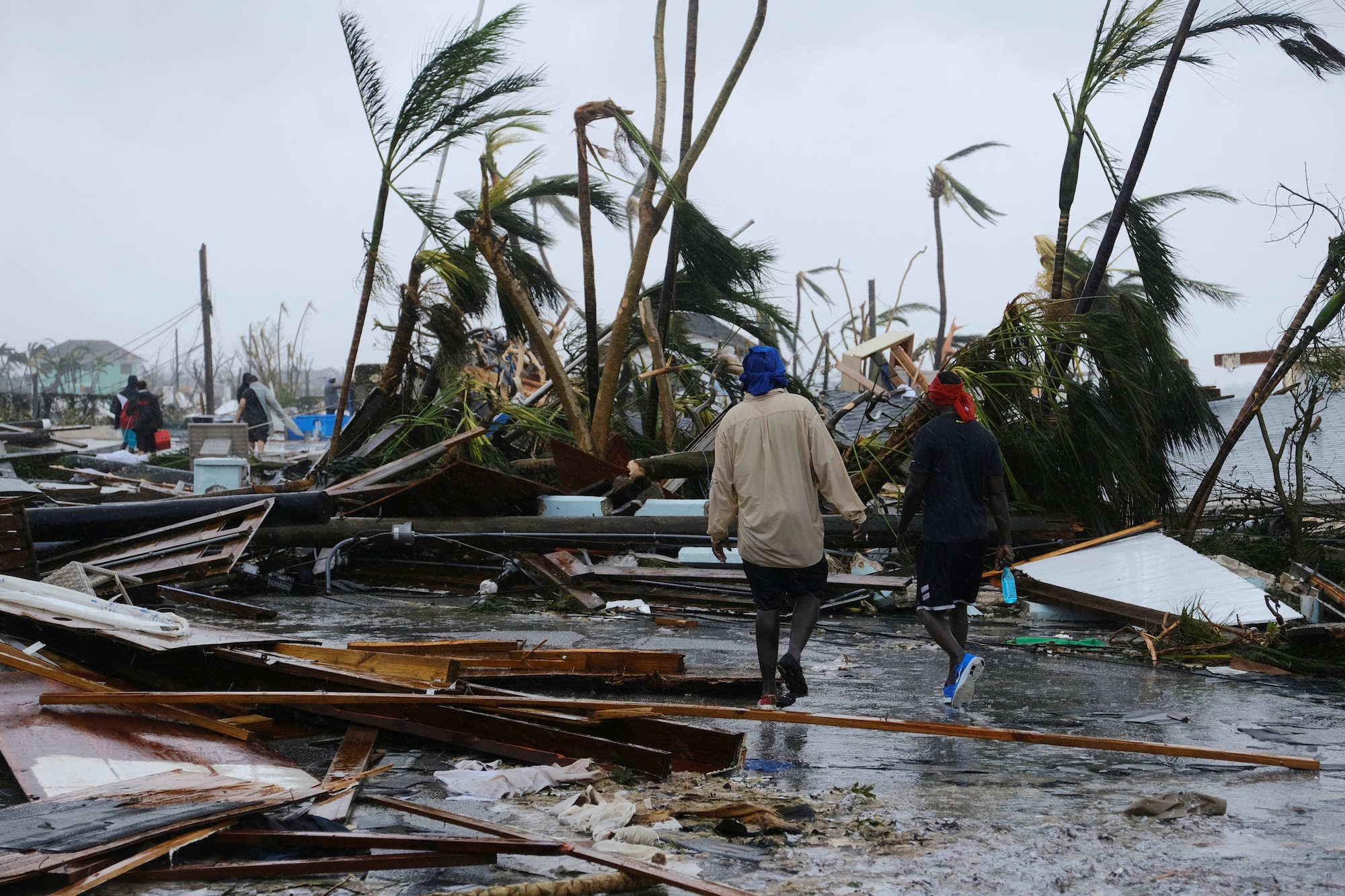 Damage in the aftermath of Hurricane Dorian on the Great Abaco island town of Marsh Harbour, Bahamas, September 2, 2019. Picture taken September 2, 2019. REUTERS/Dante Carrer