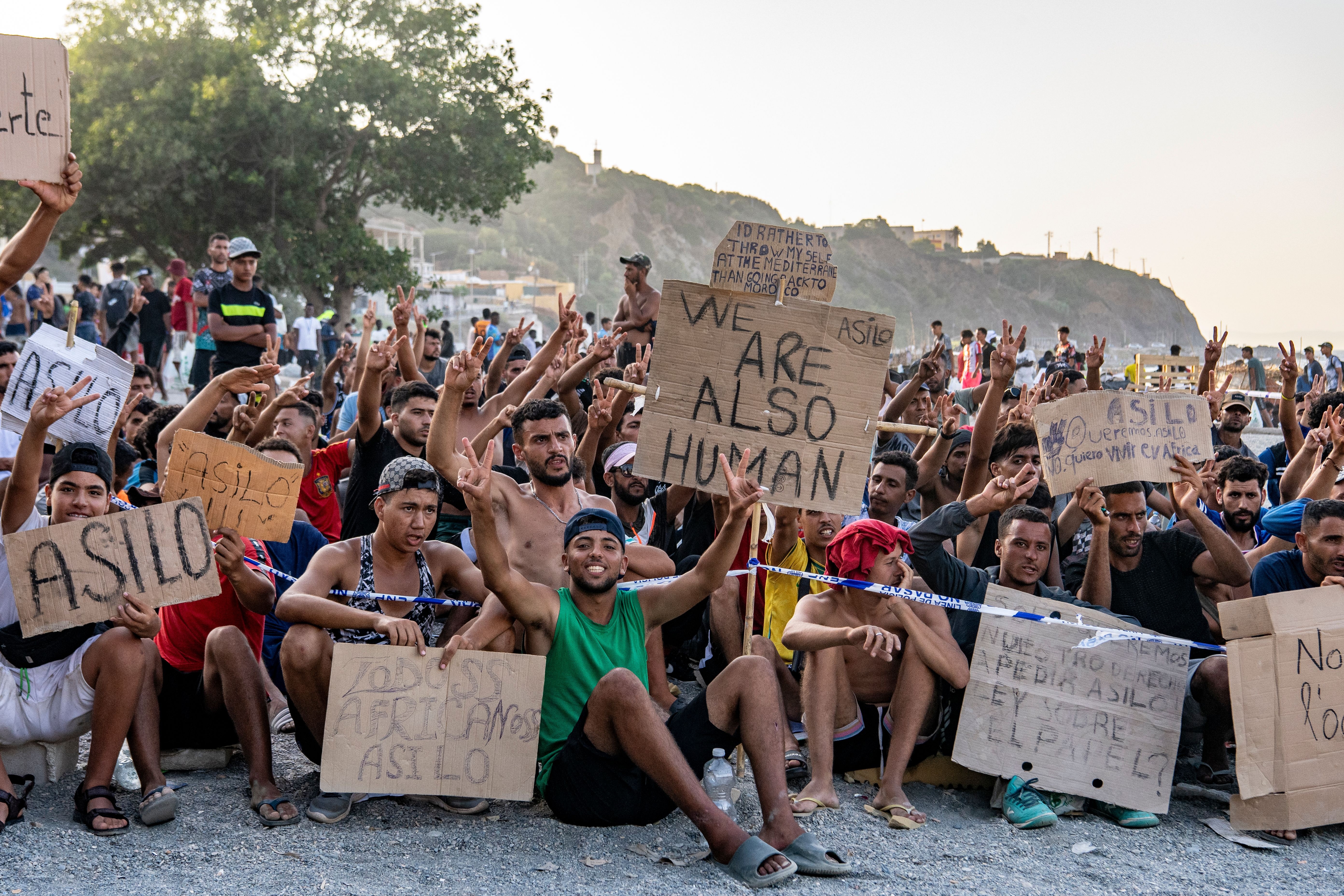 Migrants in Ceuta