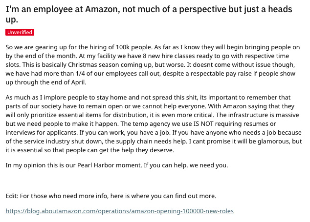 Employee at Amazon