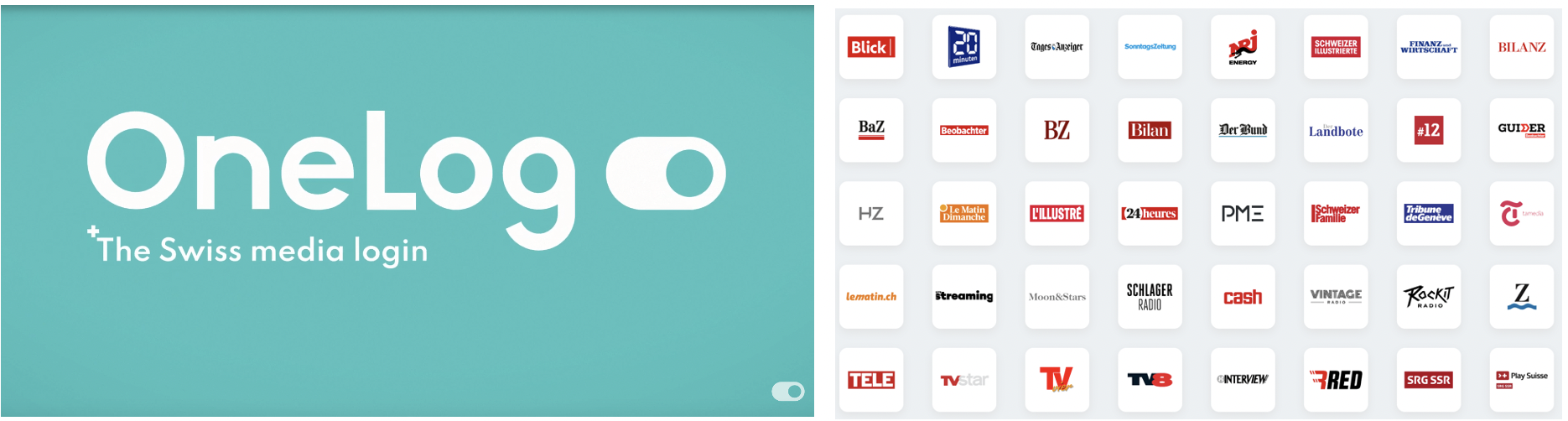 OneLong Swiss news provider logos