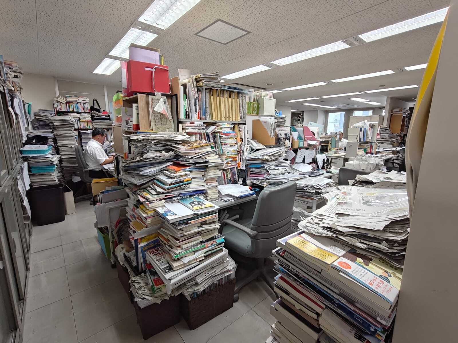 The newsroom of Chugoku Shimbun | Raksha Kumar