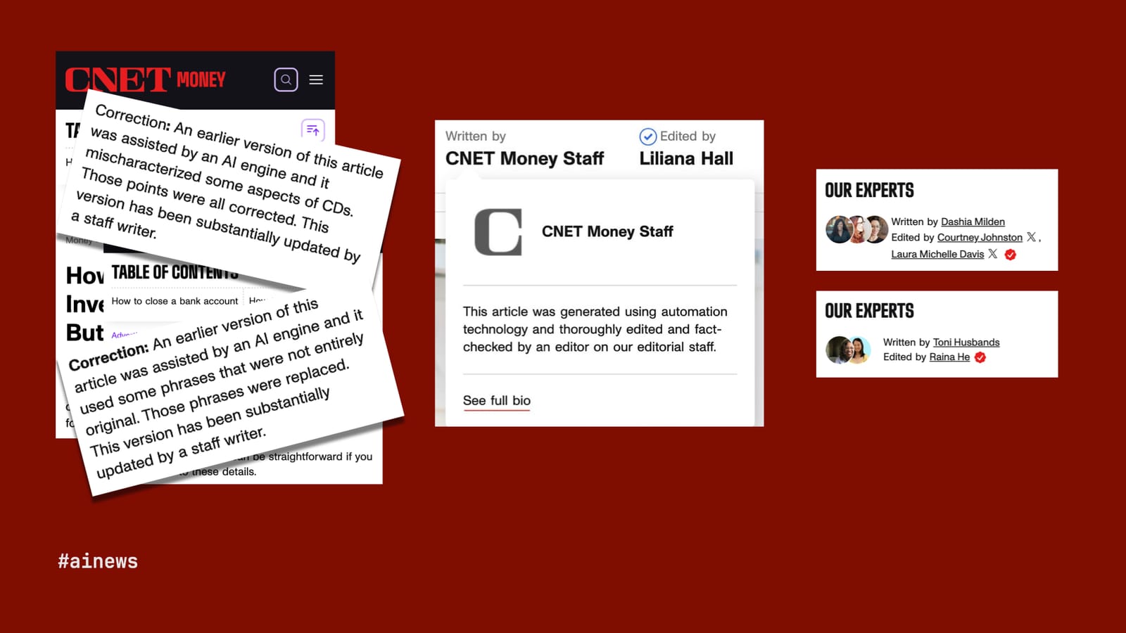 A few examples of CNET's headlines. 