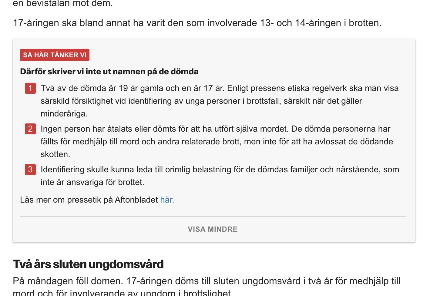 One of the Ethics boxes that 'Aftonbladet' has deployed. 