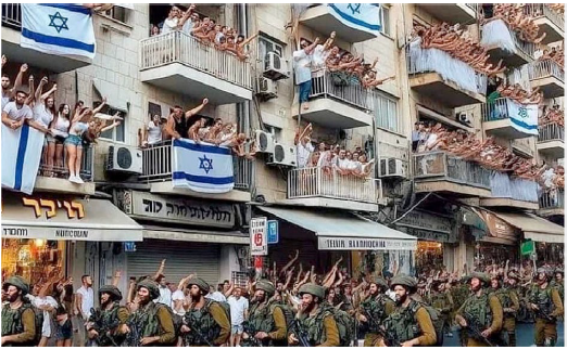 Fake image of IDF rally