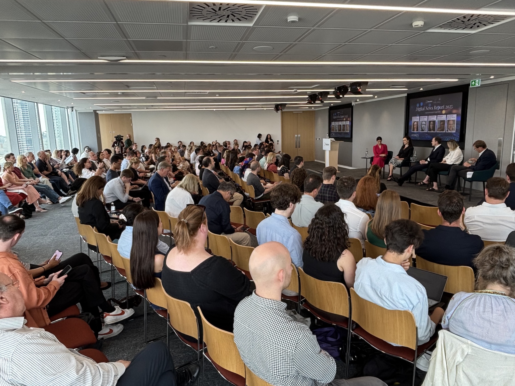 The event at Reuters HQ in Canary Wharf. 