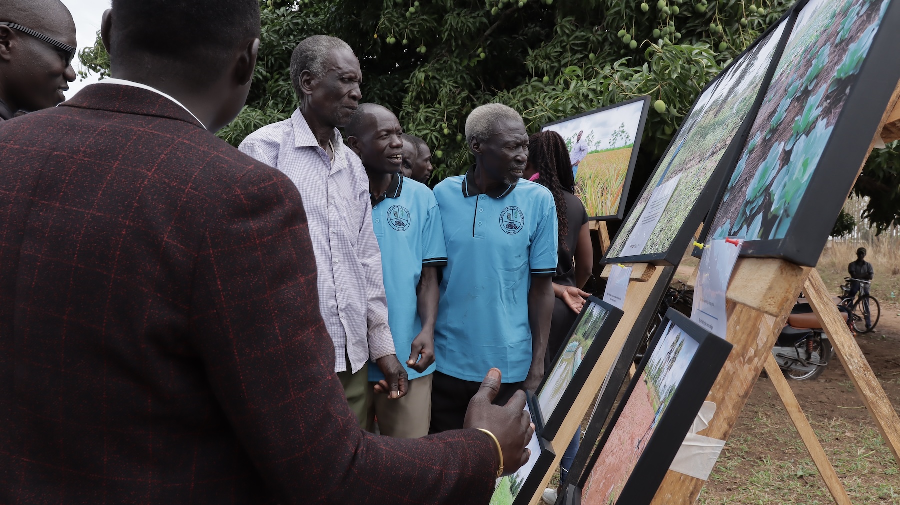 InfoNile's community exhibition showcasing stories written by network's members in Uganda. | Credit: InfoNile