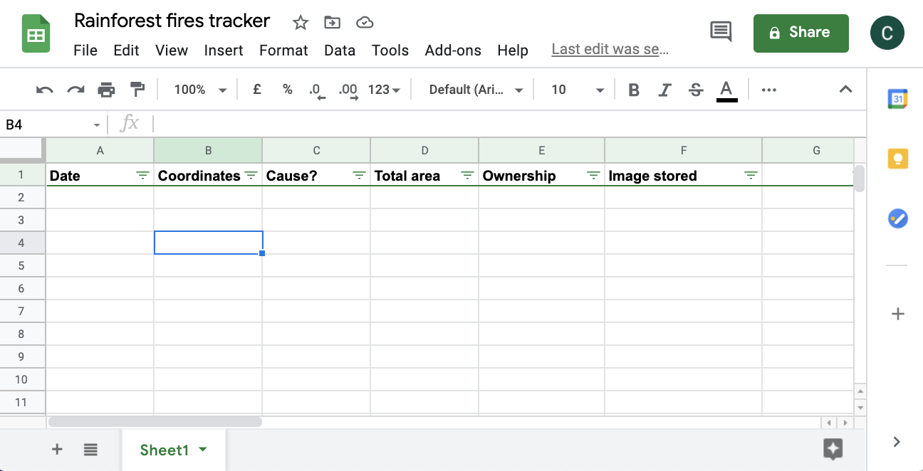 Google Sheets