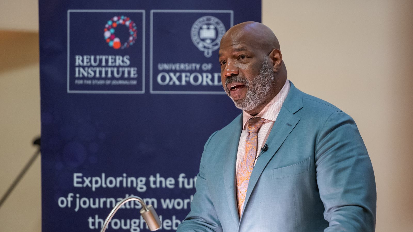 Jelani Cobb delivers the 2025 Reuters Memorial Lecture. | Credit: John Cairns
