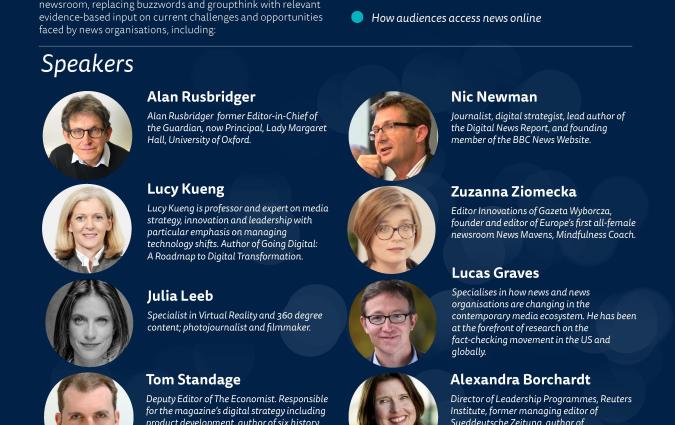 Leading Newsroom Change flyer