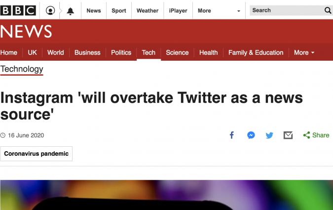 Bbc News 16 June 2020 Reuters Institute For The Study Of Journalism