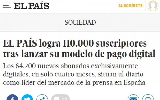 El Pais screenshot
