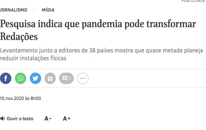 Folha de S.Paulo screenshot
