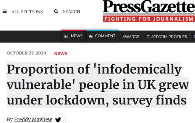 Press Gazette screenshot