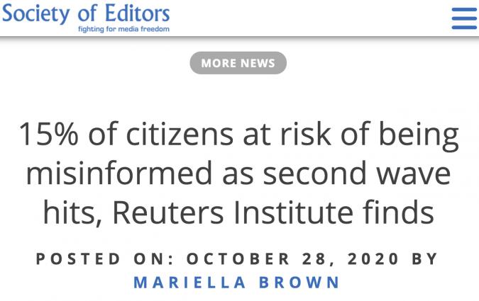 Society of Editors screenshot