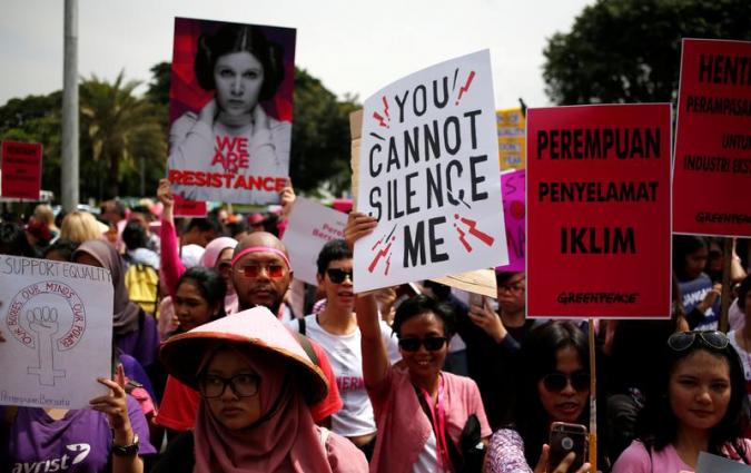 International Women's Day March in Indonesia
