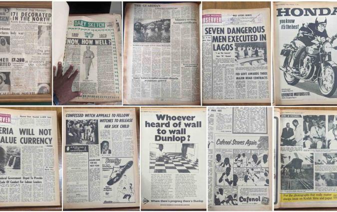Nigerian newspapers digitised by the members of the project. 