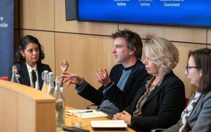 The final panel discussion of our event, featuring our Acting Director, Mitali Mukherjee, along with Chris Summerfield, Victoria Nash and Roxana Radu. | John Cairns