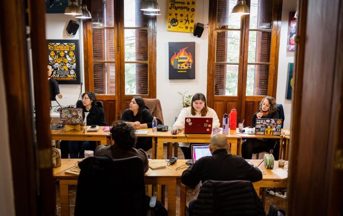 Journalists working at El Surti's newsroom in Asunción, Paraguay. Credit: El Surti