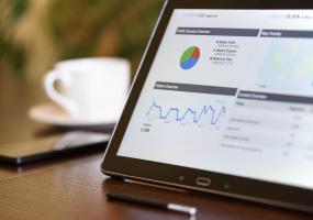 laptop with analytics