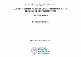 Accountability and the Croatian Media in the Process of Reconciliation