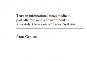trust in international news media