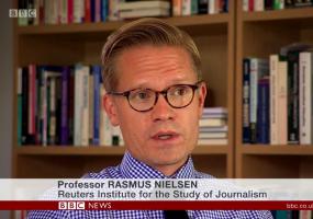 Rasmus Kleis Nielsen interviewed on BBC News at Ten