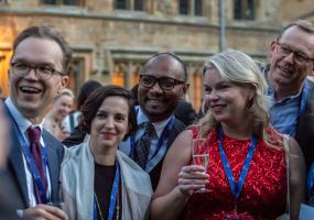 Pre-dinner drinks at Balliol College, Oxford
