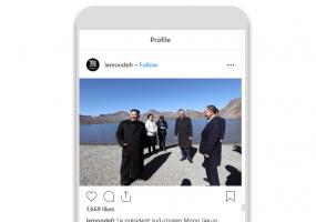 Kim Jong Un story on Instagram
