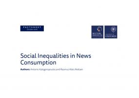 Social Inequalities in News Consumption