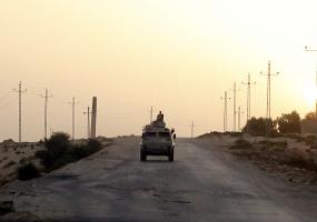 Military truck in Northern Sinai  REUTERS/Asmaa Waguih