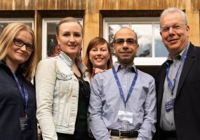 David A. Levy with a few Journalist Fellows. 