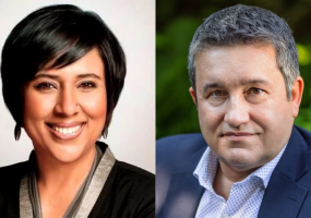 Barkha Dutt and Alfred Hermida