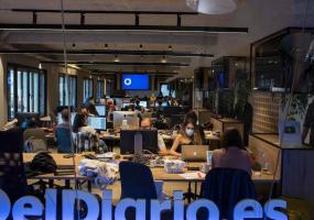 The newsroom of Spanish news site elDiario.es.