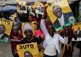 Supporters of Kenya's President-elect William Ruto. REUTERS/Thomas Mukoya