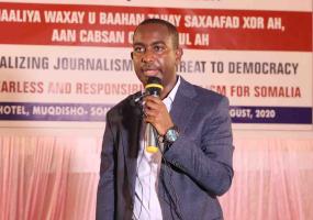 Somali journalist Abdalle Ahmed Mumin. 