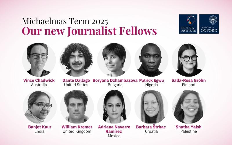 Our new Journalist Fellows