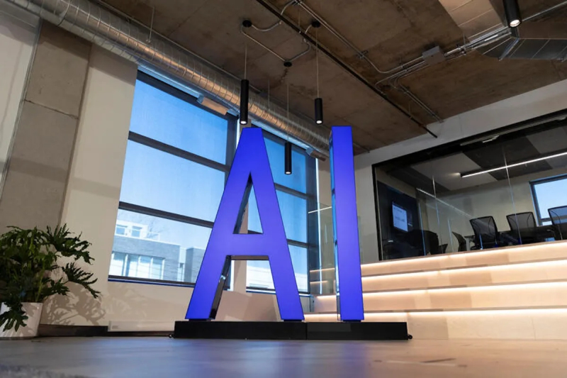 The offices of Scale AI, a government-funded AI cluster based in Montreal, Canada. REUTERS/Evan Buhler